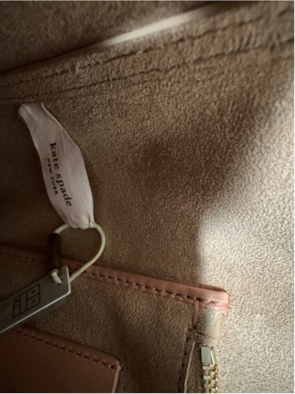 Women's Kate Spade Crossbody Contrast Sides Bag One Size Tan Pink - Picture 8 of 13